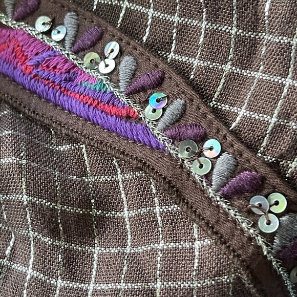 Free People Embroidered and Embellished Boho Top - Picture 3 of 9